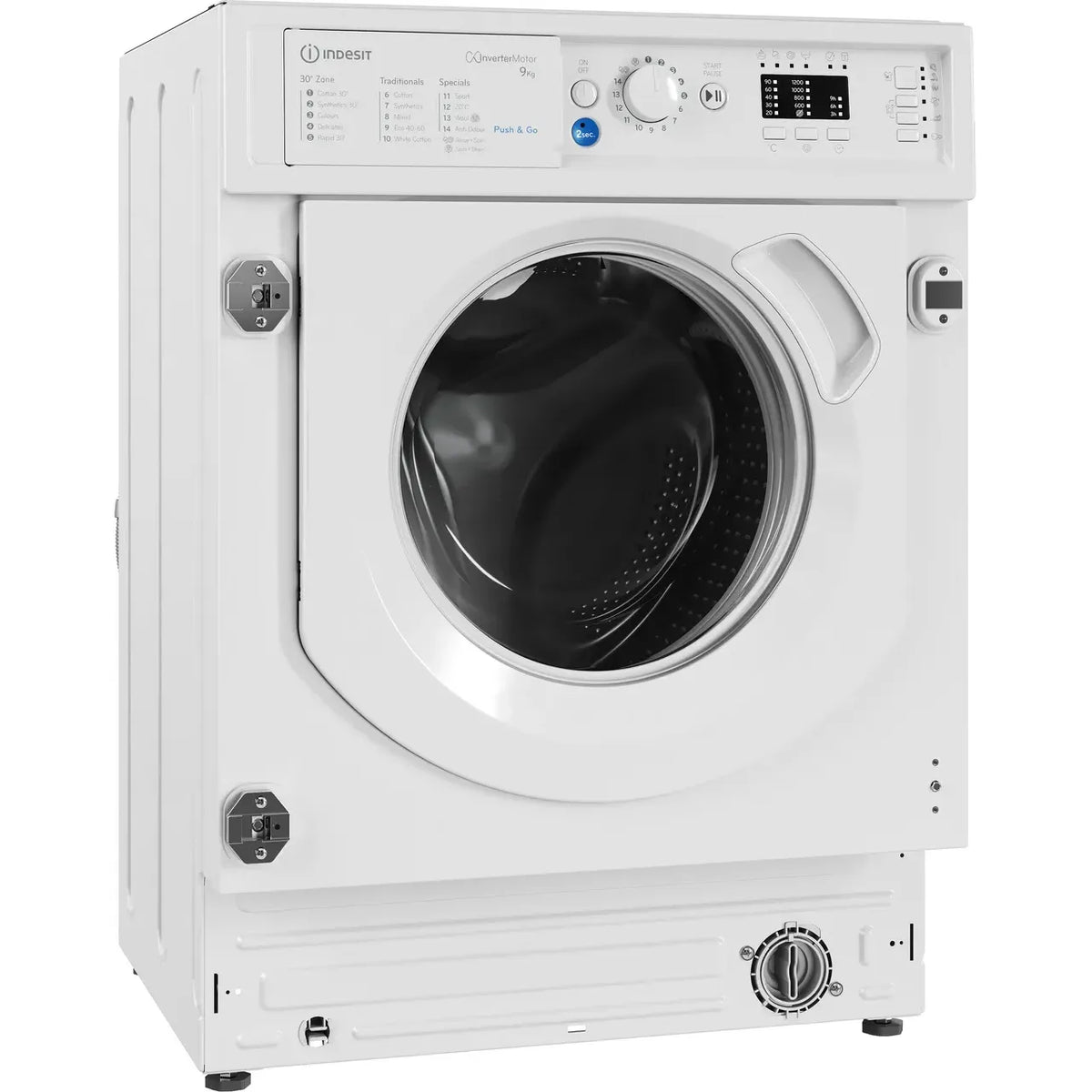 Indesit 9KG 1400RPM Integrated Washing Machine - White | BIWMIL91485UK