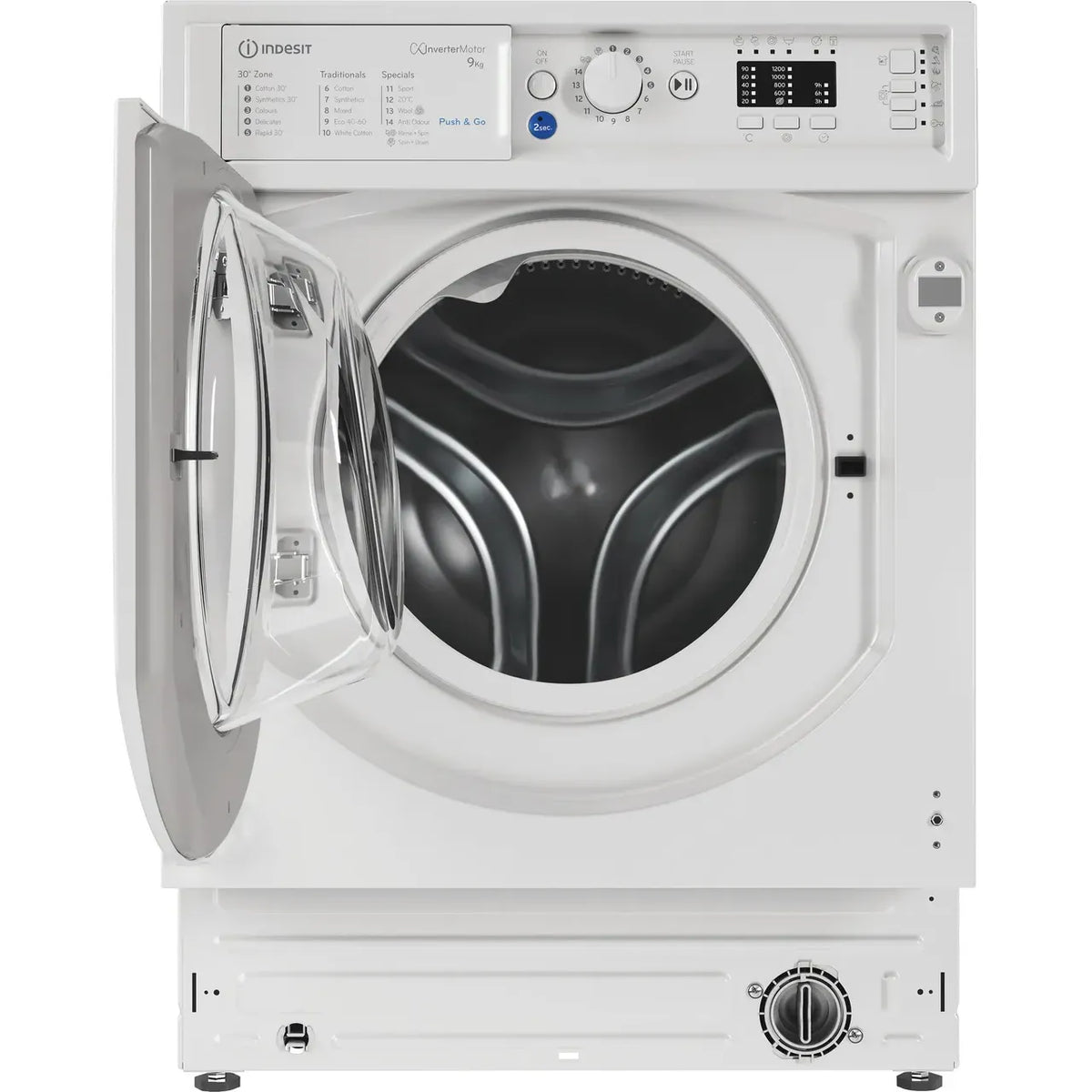 Indesit 9KG 1400RPM Integrated Washing Machine - White | BIWMIL91485UK