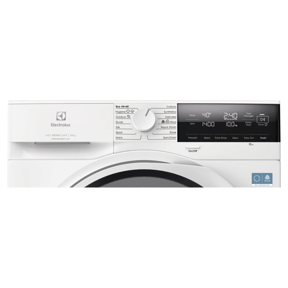 Electrolux SensiCare 600 10KG 1400RPM Freestanding Washing Machine - White | EFI63142UD