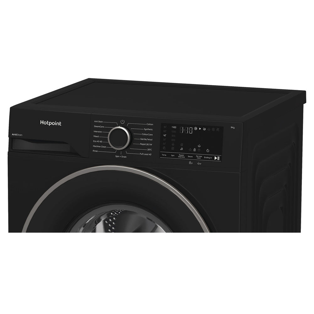 Hotpoint 9KG 1400RPM Freestanding Washing Machine - Black | H 91B ANTI STAIN IRE
