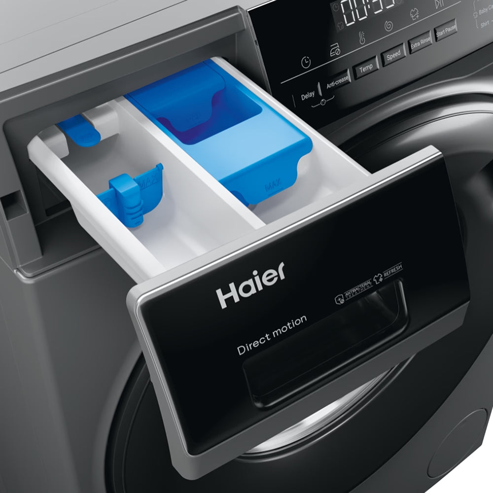 Haier I-Pro Series 3 8KG 1600RPM Freestanding Washing Machine - Anthracite | HW80-B16939S8-UK