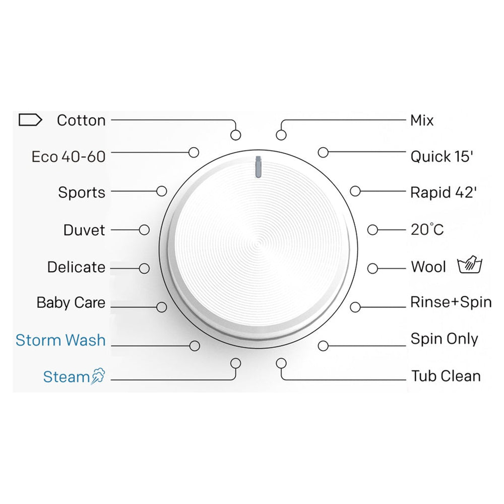 Thor 6KG 1000RPM Freestanding Washing Machine - White | T35106SKW-A
