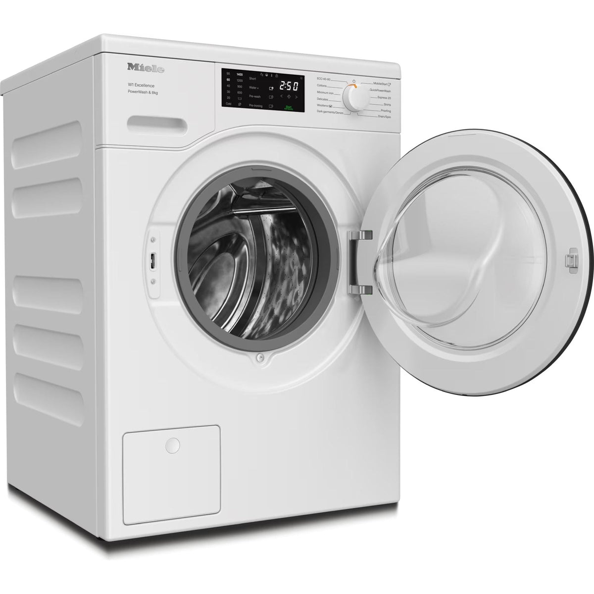 Miele W1 PWash 8KG 1400RPM Freestanding Washing Machine - Lotus White | WEB365WCS