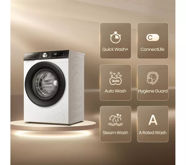 Hisense 3S 8KG 1400RPM Freestanding Washing Machine - White | WF3S8043BW