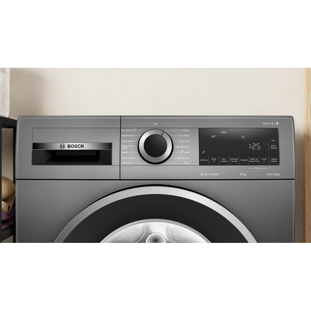 Bosch Series 6 9KG 1400RPM Freestanding Washing Machine - Graphite | WGG244ZCGB