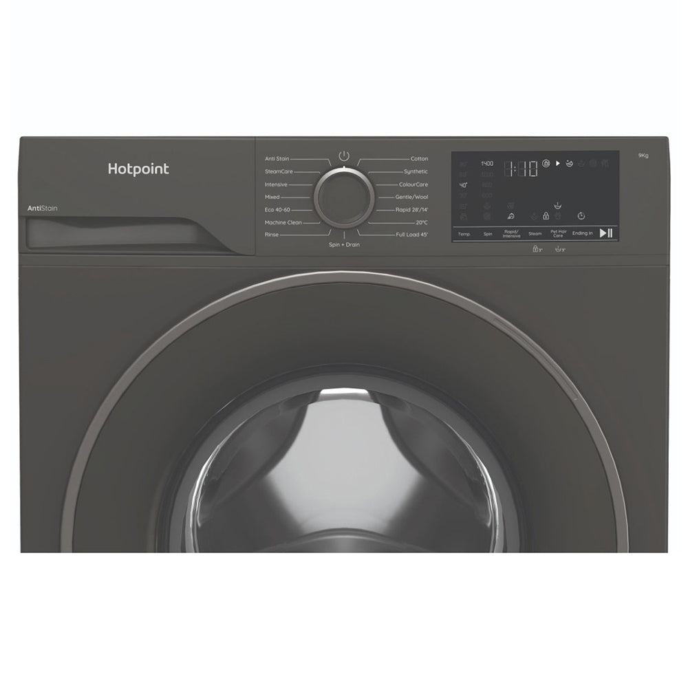 Hotpoint 9KG 1400RPM Freestanding Washing Machine - Graphite | H 91G ANTI STAIN IRE