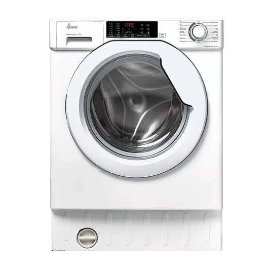 Hoover H-Wash 300 9KG 1400RPM Built-In Washing Machine - White | HBW 49TAMEJ-80