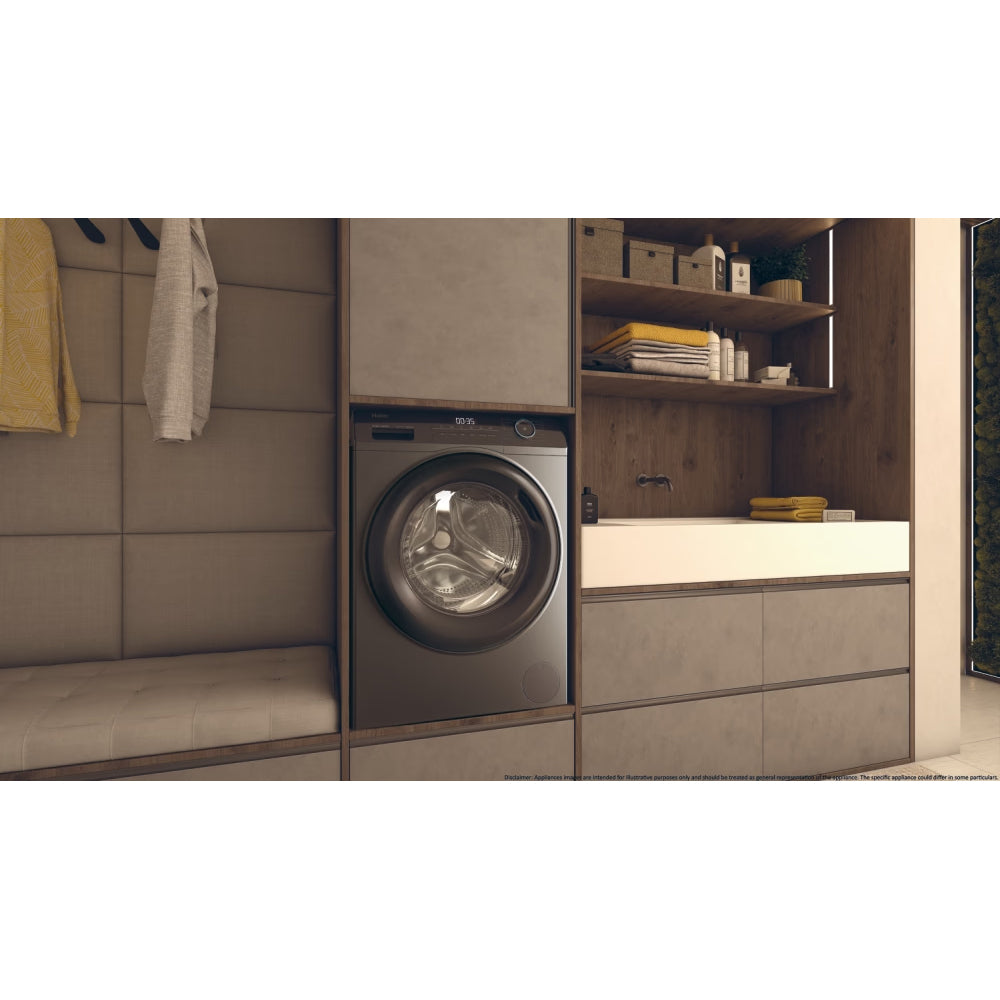 Haier I-Pro Series 3 8KG 1600RPM Freestanding Washing Machine - Anthracite | HW80-B16939S8-UK