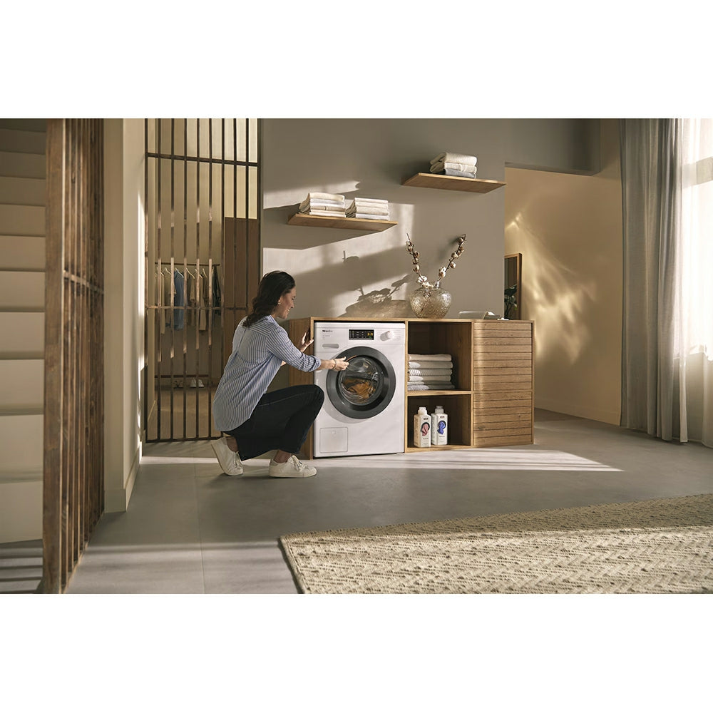 Miele W1 Active 8KG 1400RPM Freestanding Washing Machine - Lotus White | WEA 125