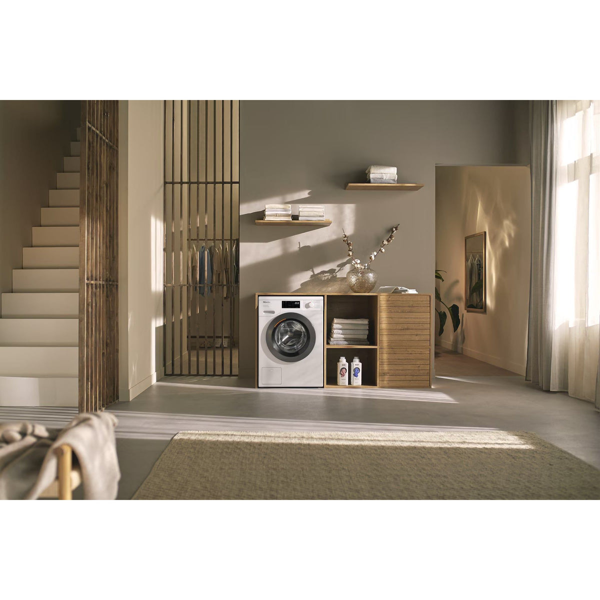 Miele W1 PWash 8KG 1400RPM Freestanding Washing Machine - Lotus White | WEB365WCS