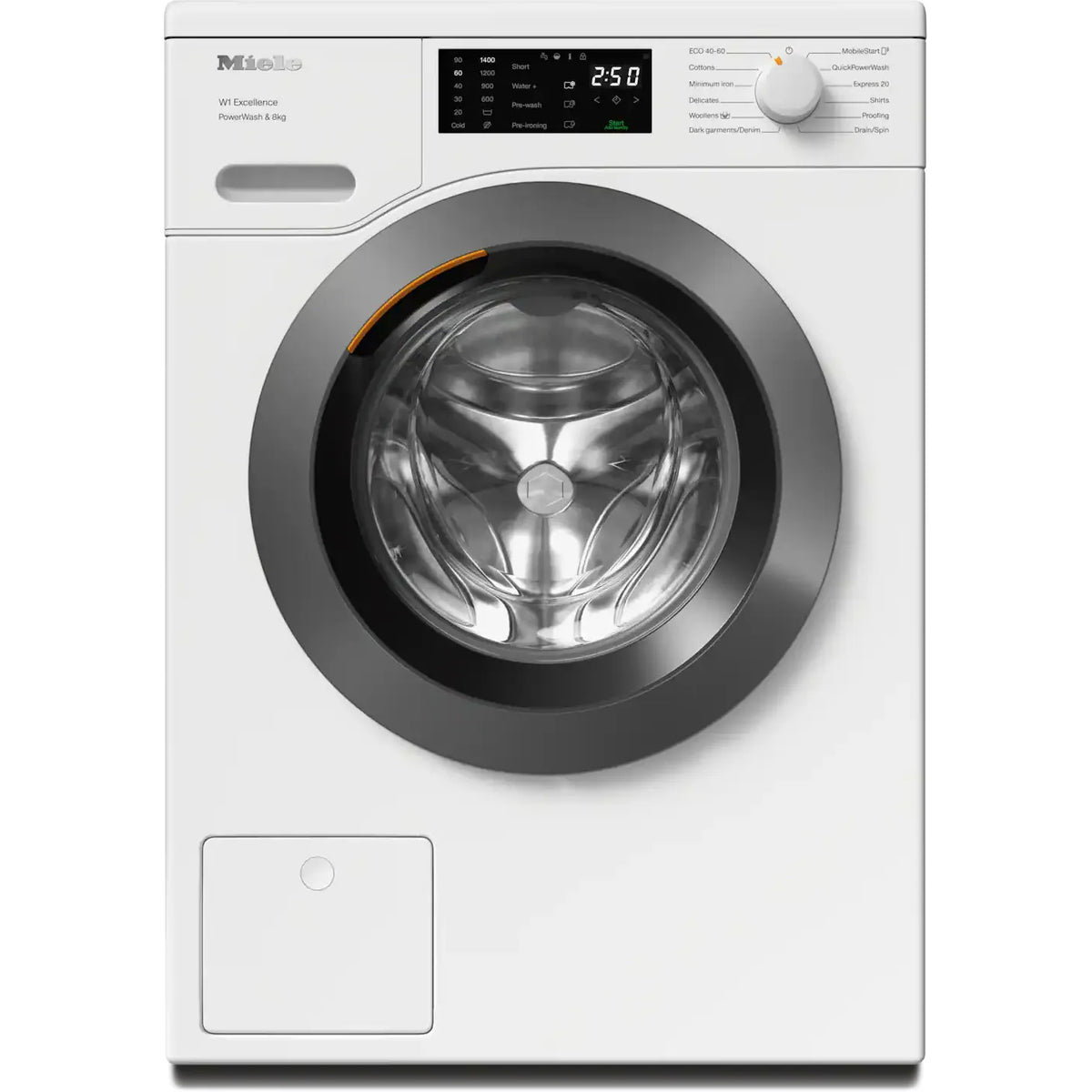 Miele W1 PWash 8KG 1400RPM Freestanding Washing Machine - Lotus White | WEB365WCS