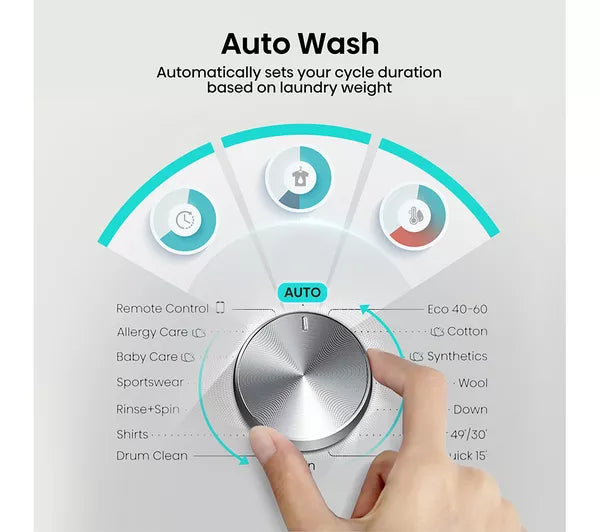 Hisense 3S 8KG 1400RPM Freestanding Washing Machine - White | WF3S8043BW