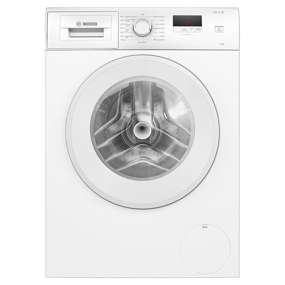 Bosch Series 2 8KG 1400RPM Freestanding Washing Machine - White | WGE03408GB