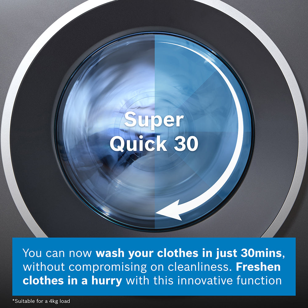 Bosch Series 6 9KG 1400RPM Freestanding Washing Machine - Graphite | WGG244ZCGB